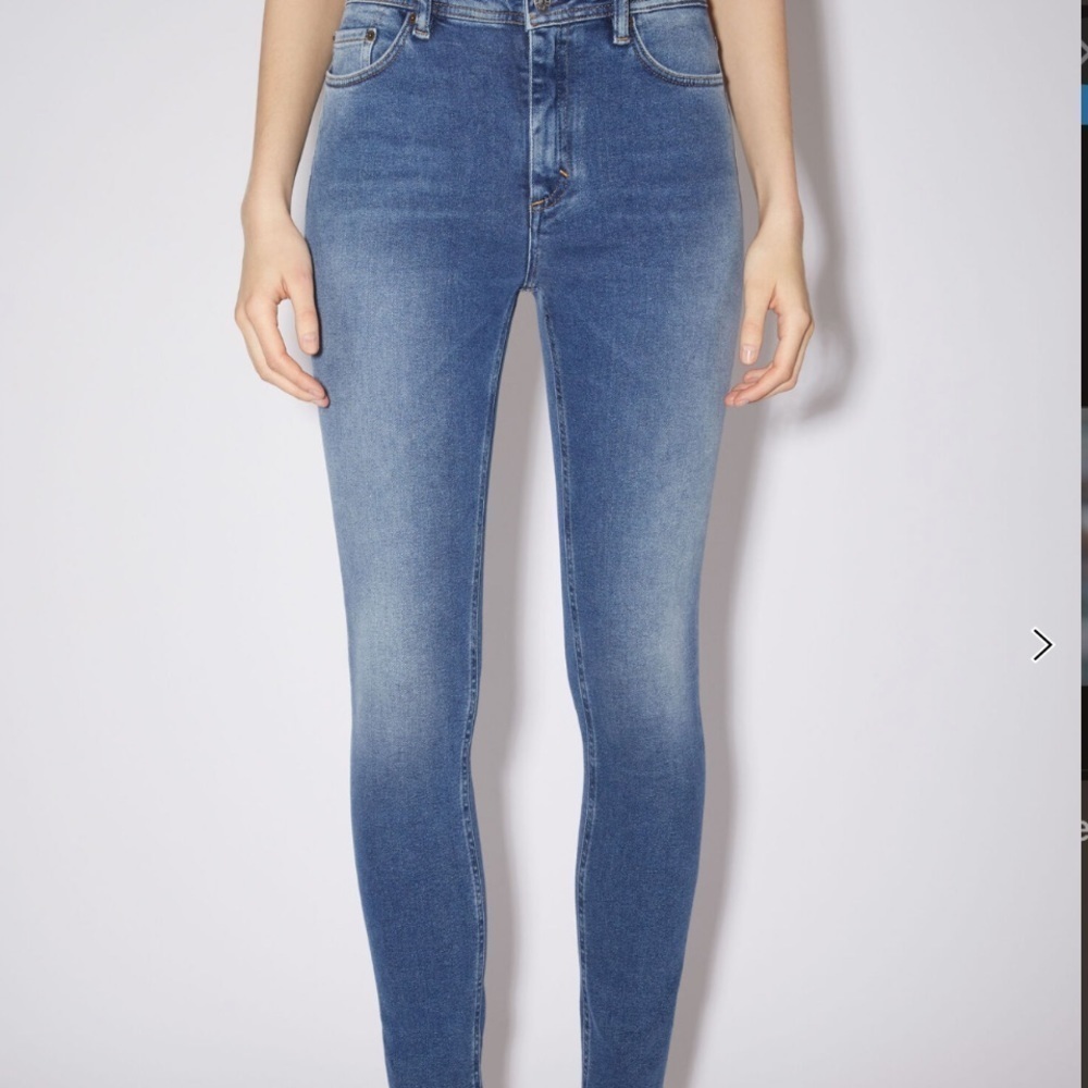 Acne Studios Blå Konst Peg Skinny Jeans